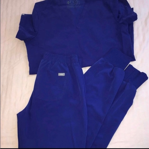 Royal blue figs set - Picture 2 of 4